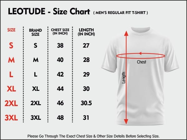 LEOTUDE Half Sleeve Oversized Cottonblend Round Neck Printed Men's T-Shirt (Color Black) - Image 4