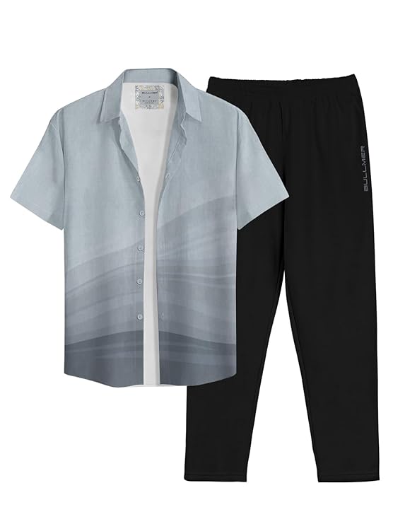 BULLMER Clothing Set with Trendy Shirt & Pants Co-ords for Men